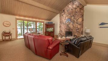 Flachbildfernseher, Kamin