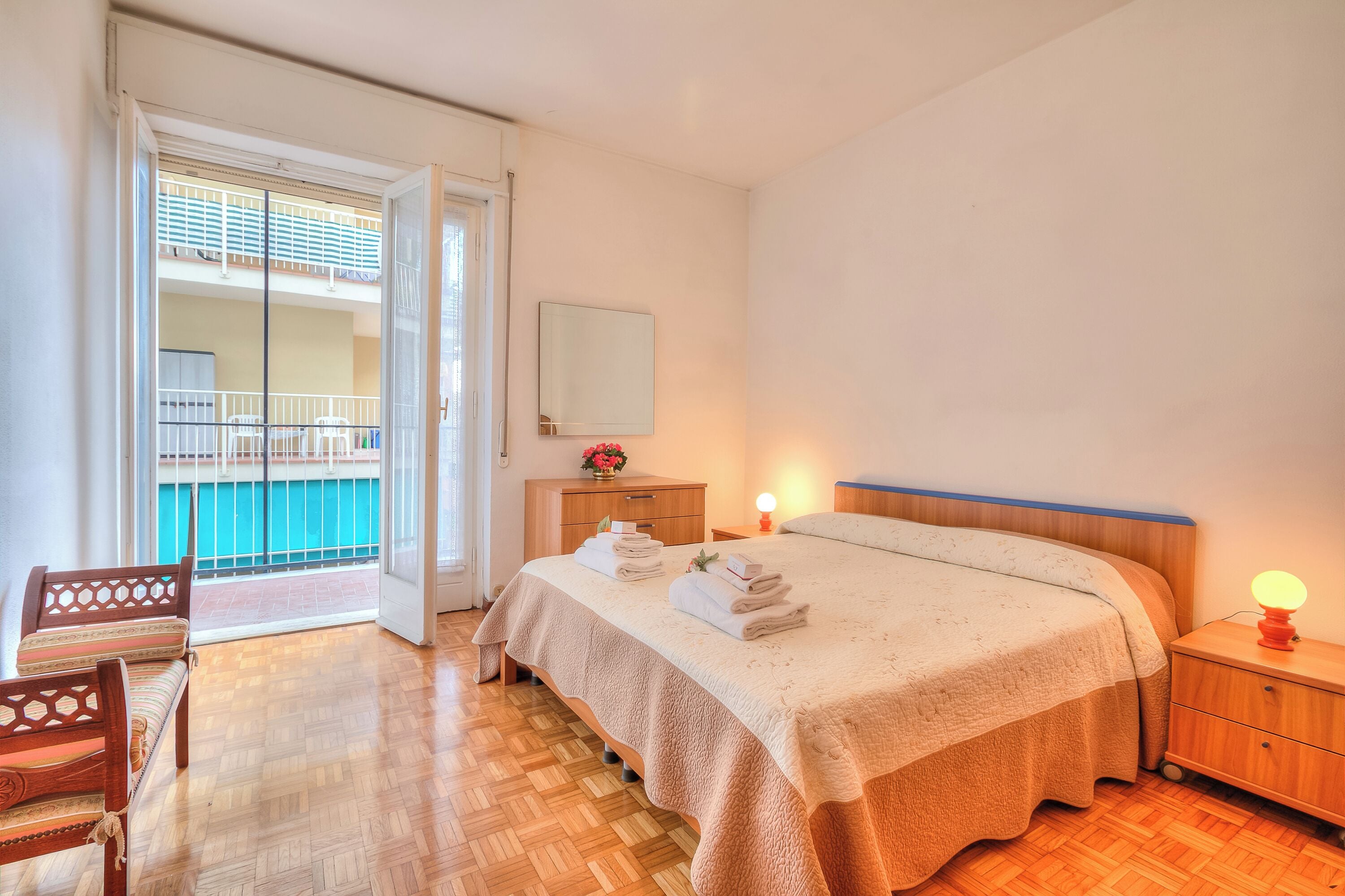 Apartemen Standar, beberapa kamar (Casa Letizia few min from sea) | 2 kamar tidur, ruang kerja ramah laptop, dan seprai linen