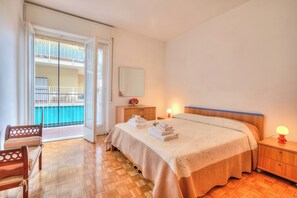 Standard Apartment, 2 Bedrooms (Casa Letizia few min from sea) | 2 bedrooms, laptop workspace, bed sheets