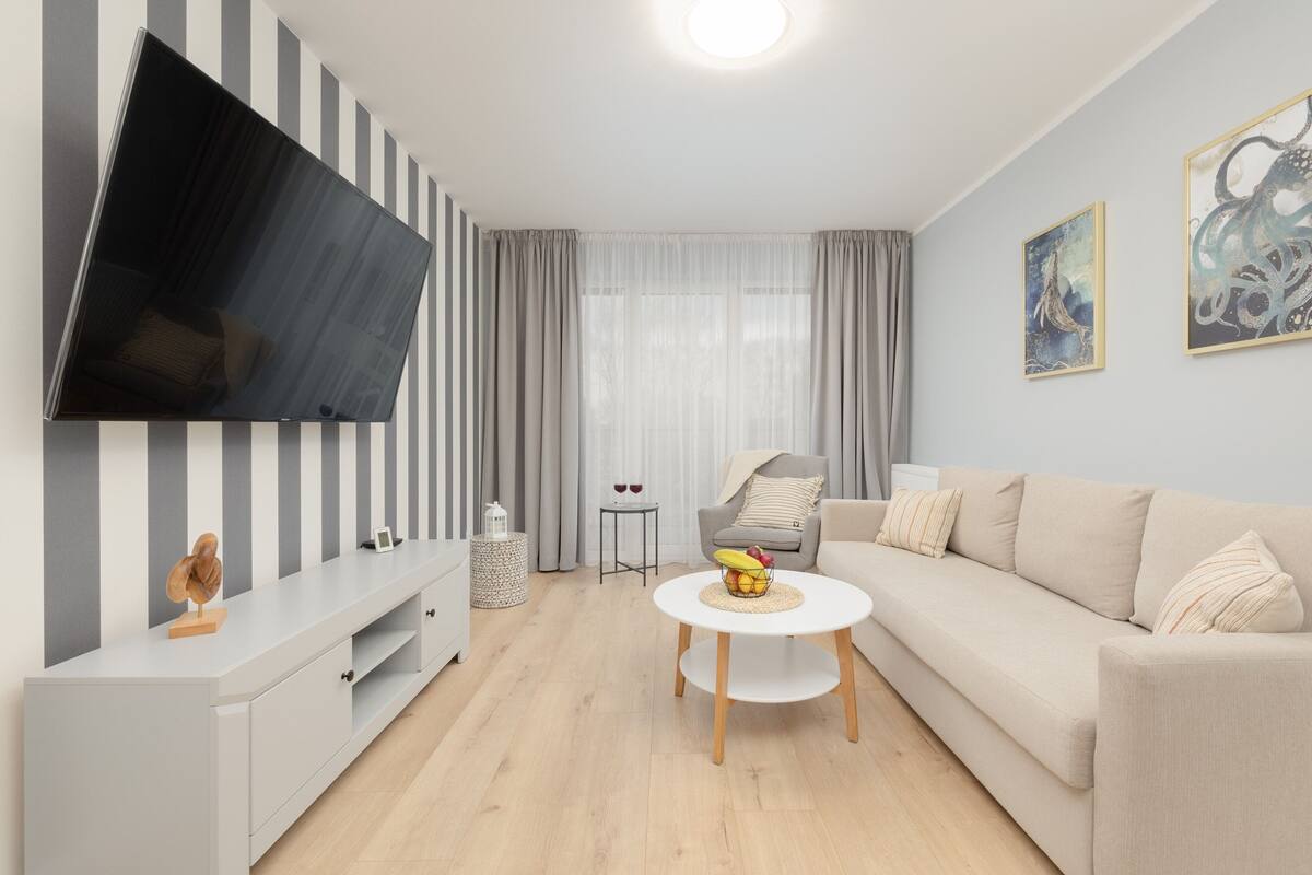 Apartment, 1 Schlafzimmer, Balkon, am Strand | 9 Schlafzimmer, Bettwäsche