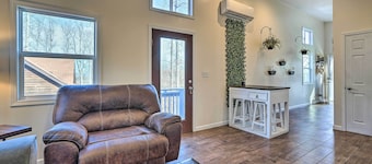 Gray Home w/ View of Boone Lake + Fire Pit!