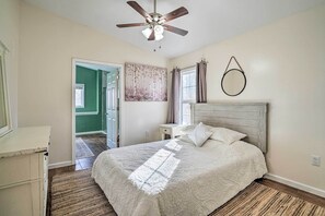 2 bedrooms, desk, iron/ironing board, WiFi - Gray Home w/ View of Boone Lake + Fire Pit! (Gray)