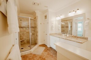 Baignoire, sĂšche-cheveux, serviettes fournies