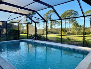 A heated pool