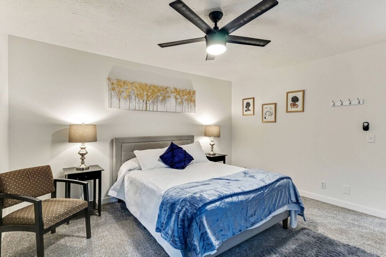 Desk, iron/ironing board, travel crib, free WiFi