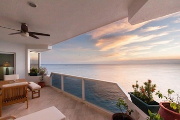 Imagine yourself on the balcony enjoying an evening drink and an amazing Cozumel sunset