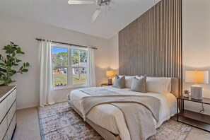 3 habitaciones, tabla de planchar con plancha, wifi y ropa de cama 