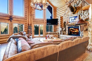 TV, fireplace, video games, table tennis - Hot Tub | Log-cabin | Game Room | Sundance (Angel Fire)