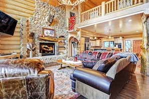 TV, fireplace, video games, table tennis - Hot Tub | Log-cabin | Game Room | Sundance (Angel Fire)