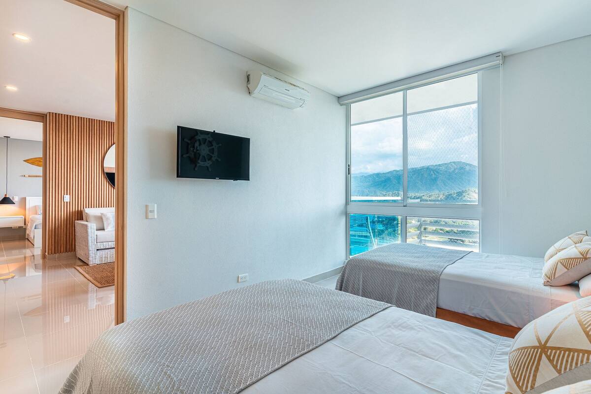 Appartement Deluxe | Literie de qualité, bureau, espace de travail pour ordinateurs portables