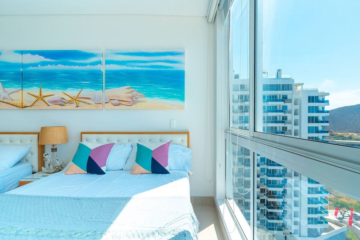 Appartement Deluxe | Literie de qualité, bureau, espace de travail pour ordinateurs portables
