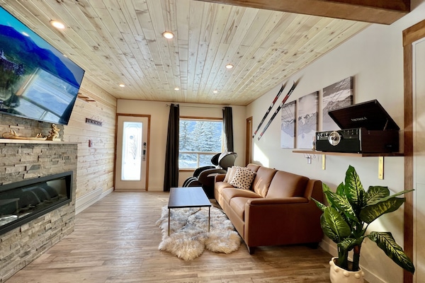 TV connectée, cheminée