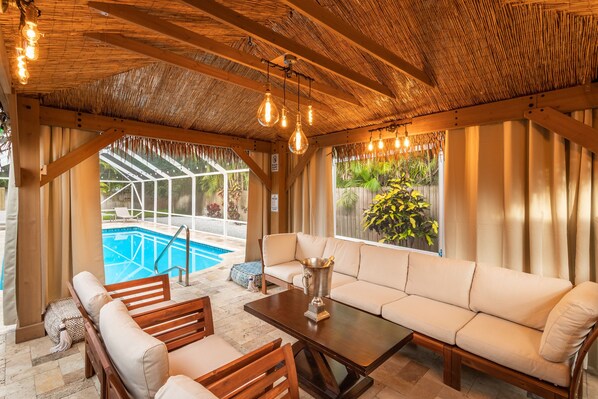 Piscine extérieure, piscine chauffée