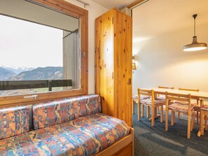 Interior - Bright studio 4 ppl, terrace with mountain view (Doucy)