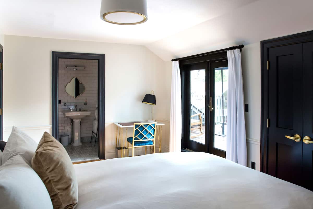 Grand-Suite (Carriage House Grand Suite) | 1 Schlafzimmer, italienische Bettbezüge von Frette