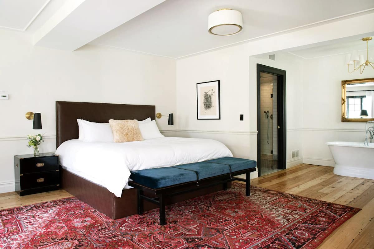 Luxury-Suite (Carriage House Luxury Suite) | 1 Schlafzimmer, italienische Bettbezüge von Frette