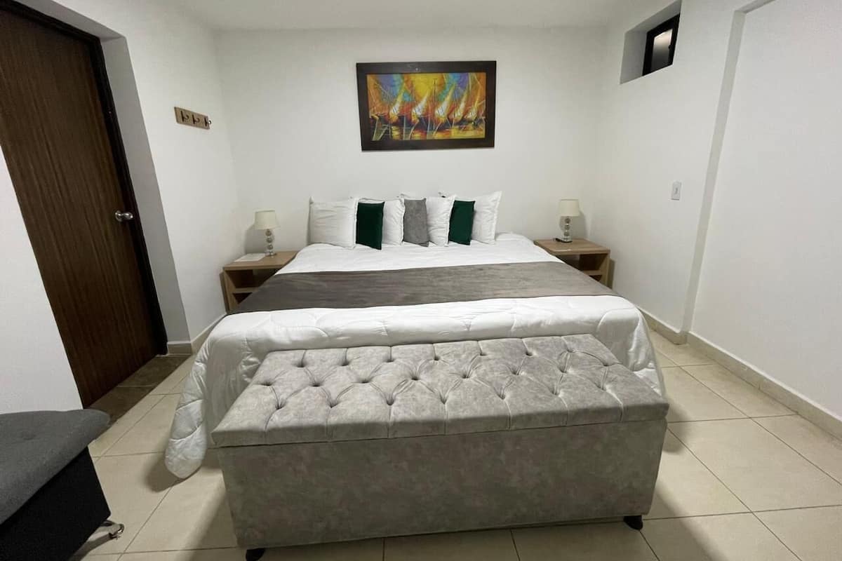 Camera Deluxe | Biancheria da letto ipoallergenica, copriletto in piuma, minibar