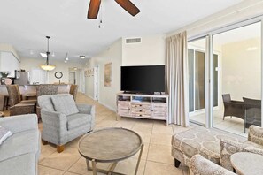 TV, DVD player, offices