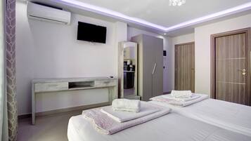 1 soverom, strykejern/-brett, wi-fi (inkludert) og sengetøy