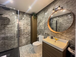 Shower, hair dryer