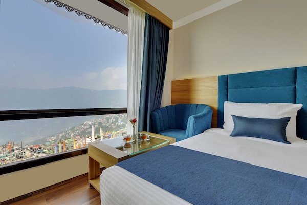 Quarto executivo, 1 cama Queen | 1 quarto, Wi-Fi de cortesia, roupa de cama