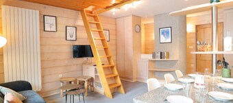 Comfortable apartment for 6 with balcony and parking in Les Gets
