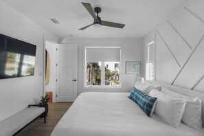 4 soverom, strykejern/-brett, wi-fi (inkludert) og sengetøy