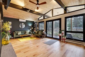 Smart TV, fireplace, video games, books