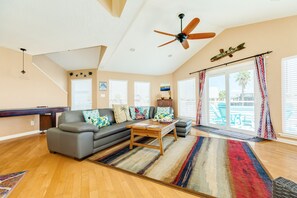 TV, foosball, table tennis