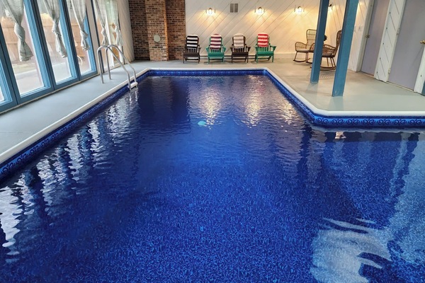 Enjoy our indoor heated pool!