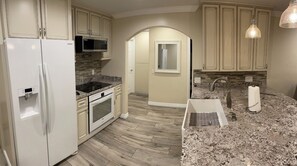 Fridge, microwave, oven, stovetop - Luxurious Cozy Beach Front Condo!(Steps to the sand) (Port Hueneme)