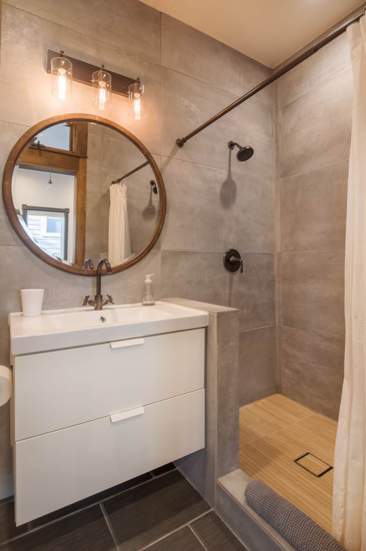 Shower, eco-friendly toiletries, hair dryer, towels