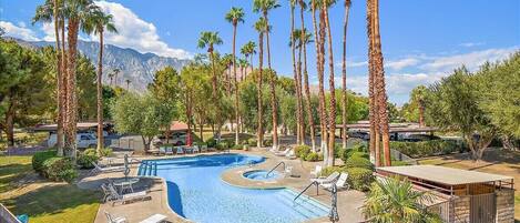 屋外プール、温水プール