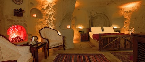 Dobbeltrom – superior, 1 queensize-seng, ikke-røyk, peis | Utsikt fra rommet