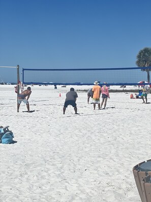 Sun-loungers, beach towels