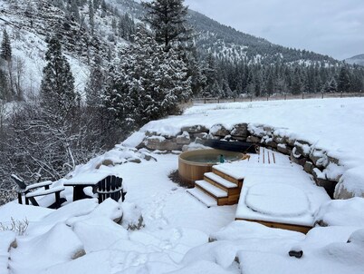 Modern home on gorgeous 7-acres along the infamous Blackfoot River