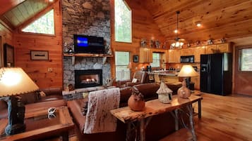 智能电视、壁炉、电子游戏