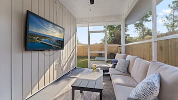 Smart TV, books, stereo, computer monitors