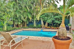 Una piscina riscaldata