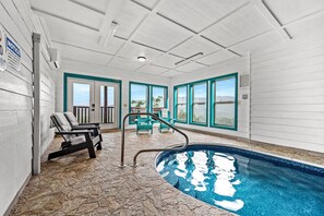 Indoor pool, a heated pool