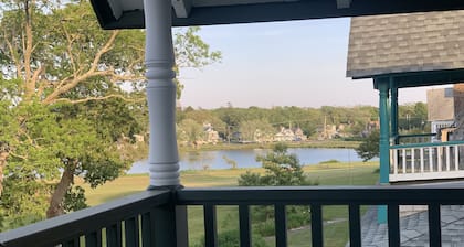Victorian cottage overlooking downtown Oak Bluffs and the Harbor.