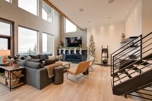 Smart-tv en een open haard