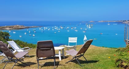 La Villa Grand Soleil - Villa with panoramic sea view and sandy beach 3 minutes away