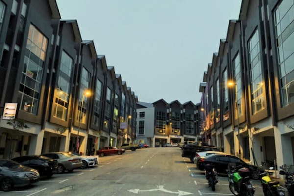 Front of property - evening/night