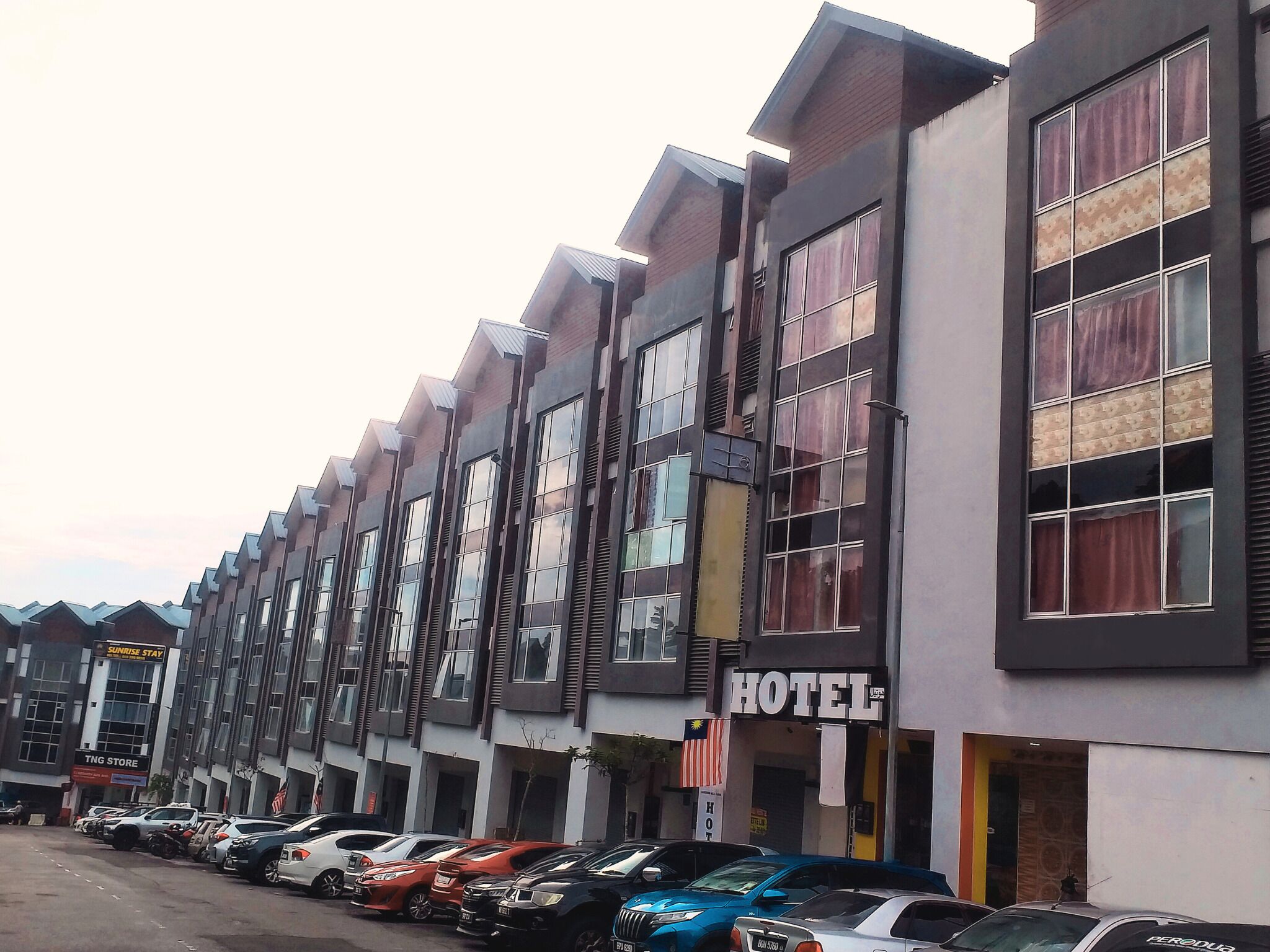 Front of property – evening/night