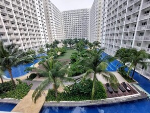 Indoor pool, outdoor pool