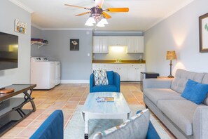 Televisión y chimenea 