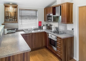 Fridge, oven, stovetop, toaster