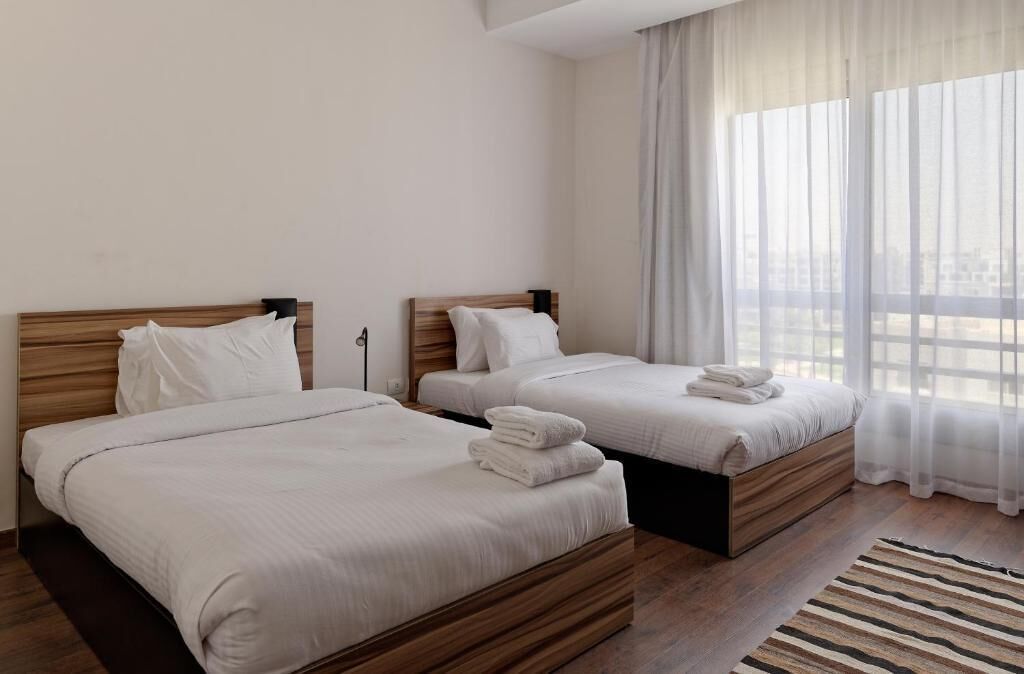 Apartemen Superior, 2 kamar tidur | Seprai katun Mesir, seprai premium, dan tempat tidur Select Comfort