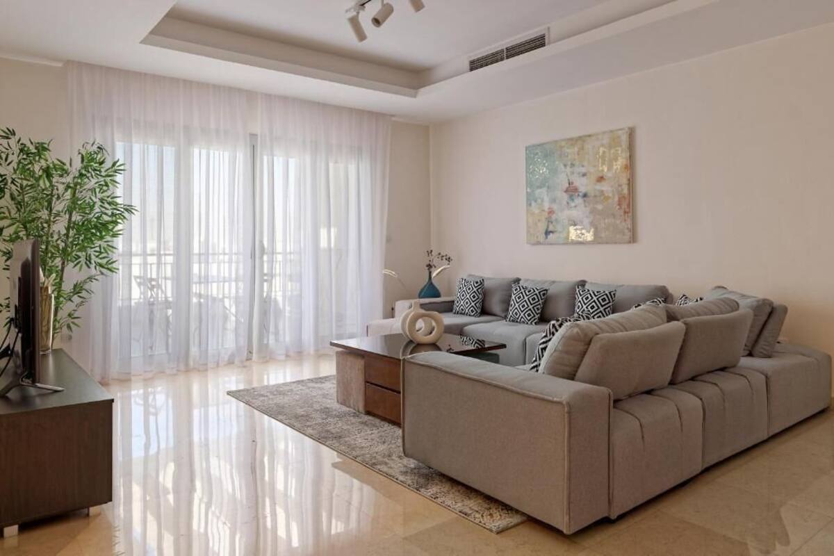 Superior Apartment, 2 Bedrooms | Living area | 55-inch Smart TV with satellite channels, TV, Netflix